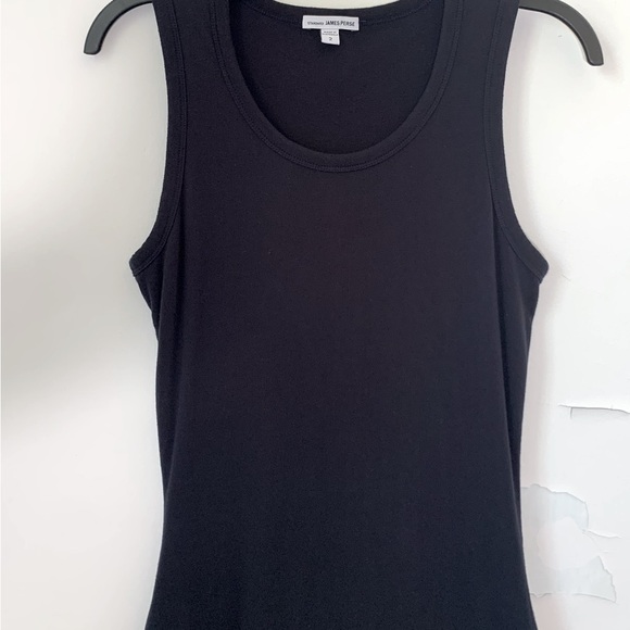 James Perse Blouson Back High Low Tank Dress 2 - Picture 4 of 11